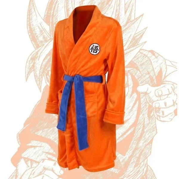 Dragon Ball Sun Wukong Flannel Bathrobe Cosplay