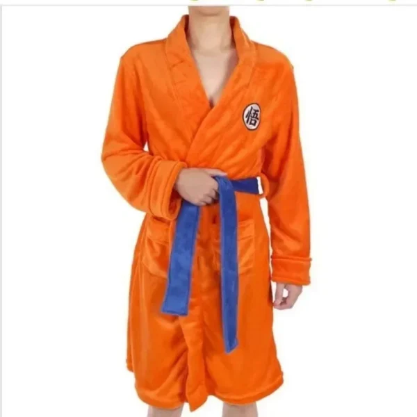 Dragon Ball Sun Wukong Flannel Bathrobe Cosplay