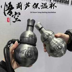 Black Myth Wukong Gourd Insulated Water Bottle